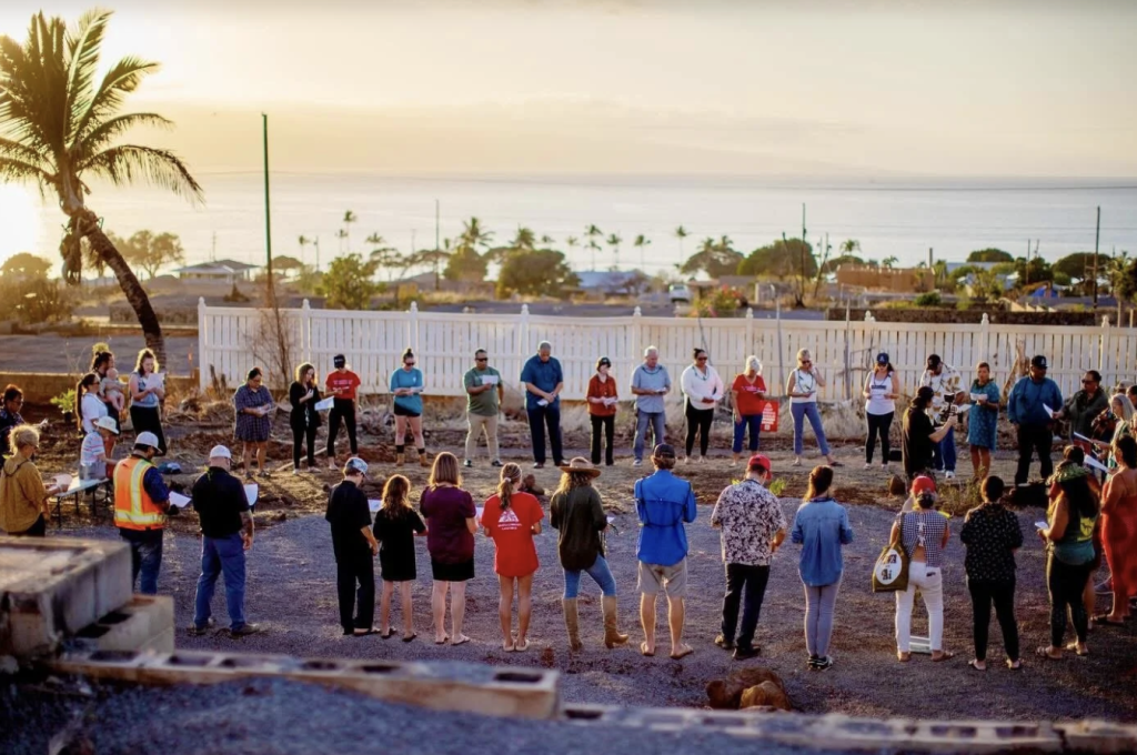 A Group of people working on the project